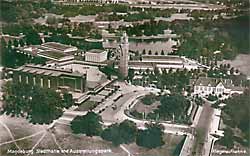 Stadthalle und Ausstellungspark um 1930