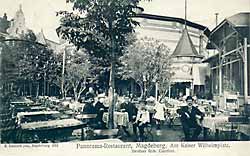 Panorama - Restaurant am Kaiser Wilhelmplatz um 1905