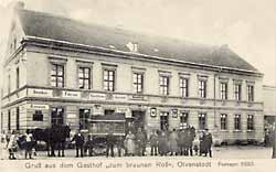 Der Gasthof "Zum braunen Roß" , um 1910