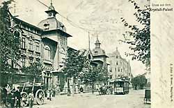 Leipzigerstraße am Krystallpalast um 1907